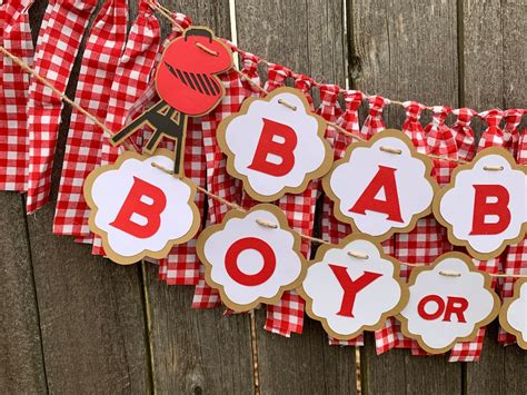 Babyq Gender Reveal Decorations Banner Bun In The Oven Etsy