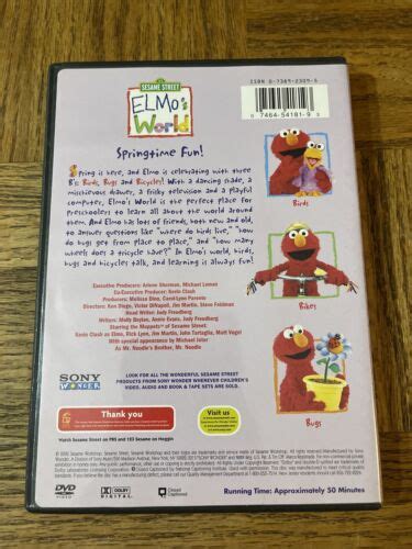 Elmo’s World Springtime Fun Dvd 74645418193 Ebay