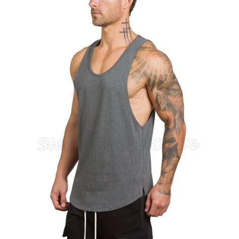 Camiseta Interior Lisa Para Hombre Chaleco De Musculaci N Culturismo Y