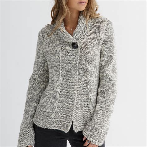 Chunky Cardigan Pattern Knitting