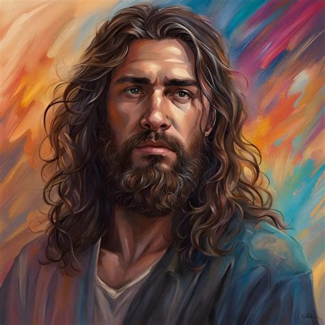 Premium AI Image | A portrait of Jesus Christ painting son of god savior