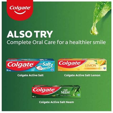 Buy Colgate Active Salt Neem Toothpaste Germ Fighting Toothpaste For