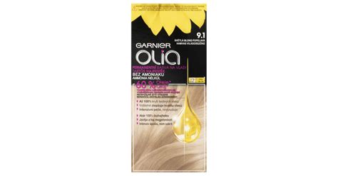 Garnier Olia Permanent Hair Color Vopsea de păr pentru femei 50 g Nuanţă 9 1 Ashy Light Blonde