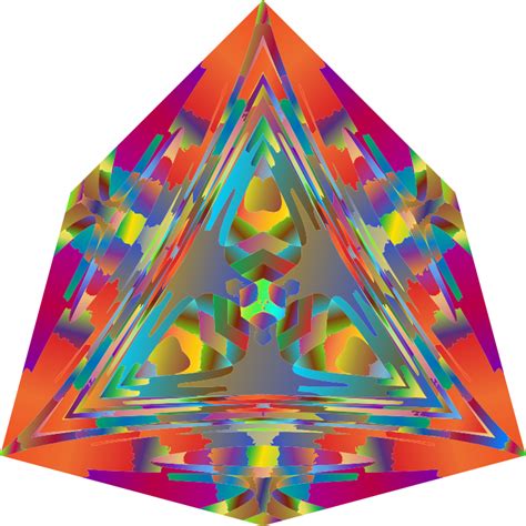 Prismatic Abstract Geometric Shape 2 - Openclipart