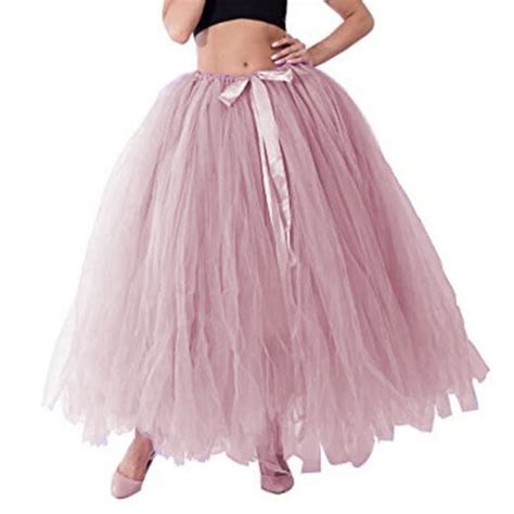 Cheap Women Skirts Dusty Pink A Line Long Skirt Saias Jupe Femme Woman