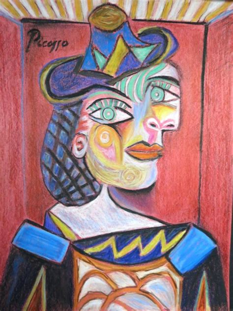 Sold Price Pablo Picasso Colored Pencil On Paper Coa Excellent