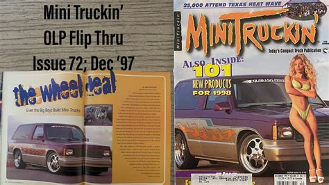 Mini Truckin Magazine Issue Dec Youtube