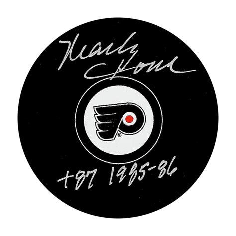 Mark Howe Autographed Philadelphia Flyers Puck W