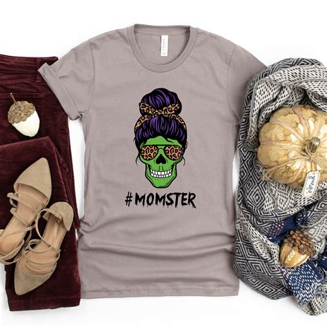 Momster Skull Shirt Momster Shirt Momster Tshirt Funny Etsy