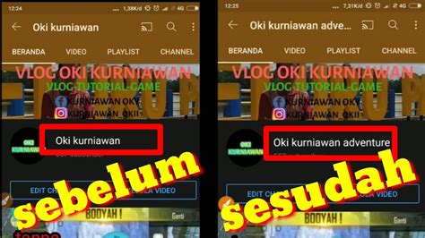 Cara Mengganti Nama Channel Youtube Youtube