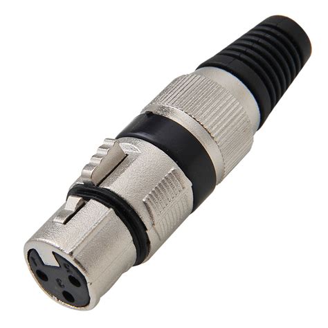 Conector Cannon Femea Preto Corpo Metalico Aqui Que Tem 10 OFF Em