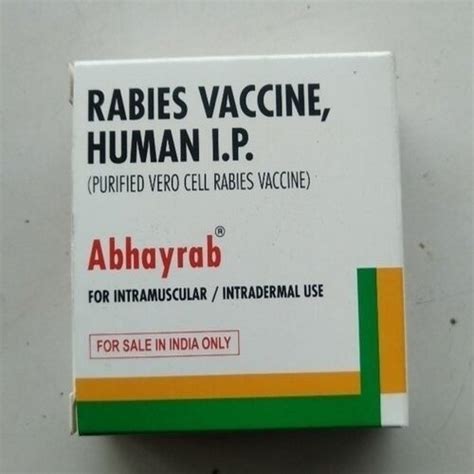 Abhayrab Rabies Vaccine 0 5 Ml Prescription At 357 74 Pack In Salem