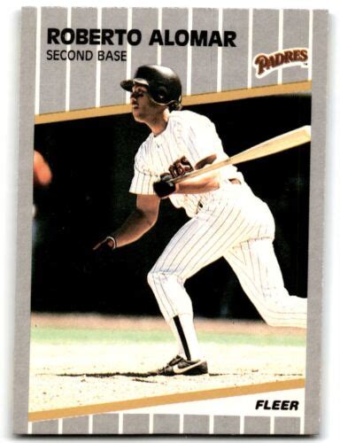 1989 Fleer Roberto Alomar San Diego Padres 299 Ebay