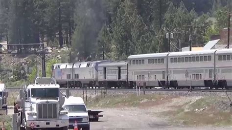 Amtrak 156 On Amtrak 5 California Zephyr Is Leaving Truckee Amtrak