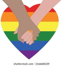 Two Lesbian Girls Holding Hands Stock Vector Royalty Free 2166684239 Shutterstock