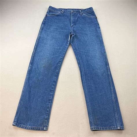 Vintage Wrangler Cowboy Cut Jeans Mens X Blue Depop