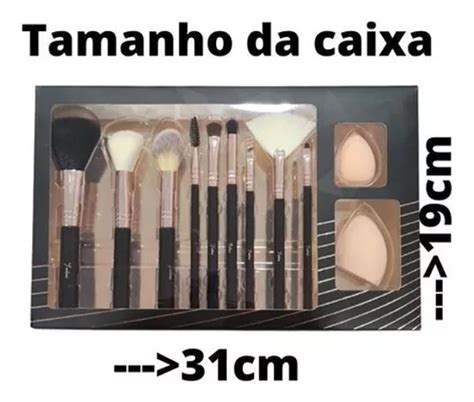 Kit Pincel Para Maquiagem Profissional 02 Esponja Parcelamento Sem