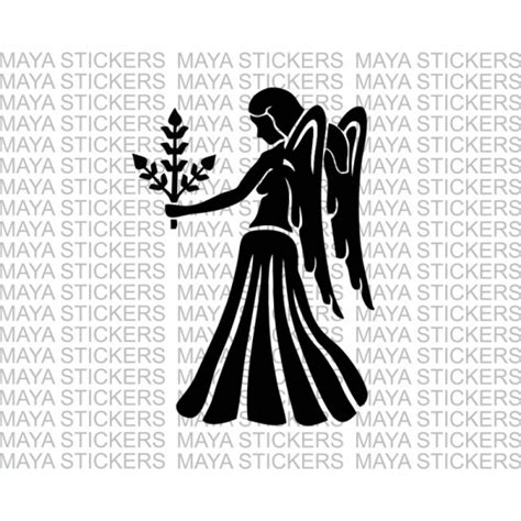 Virgo Sun Sign Stickers For Cars Bikes Laptops