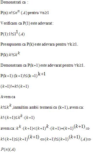 Inductie Matematica Defini Ie Etape De Calcul Exerci Ii Rezolvate