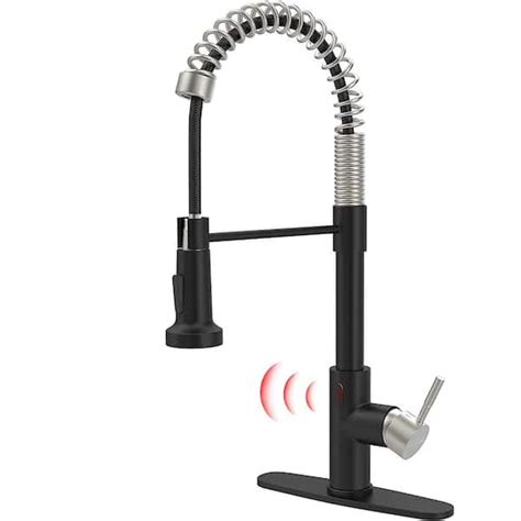 Matrix Decor Single Handle Touchless Pull Down Sprayer Kitchen Faucet