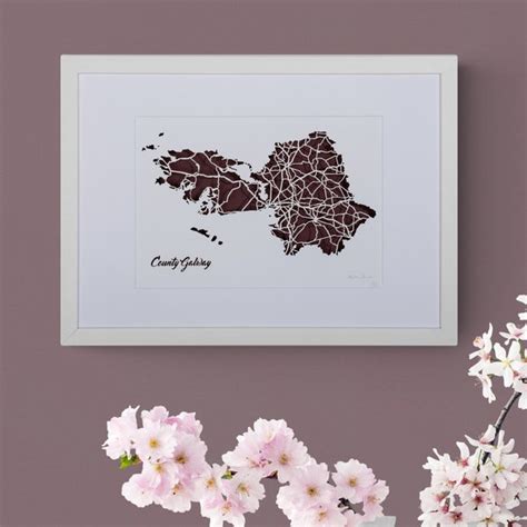 Galway Bay Map Art - Etsy