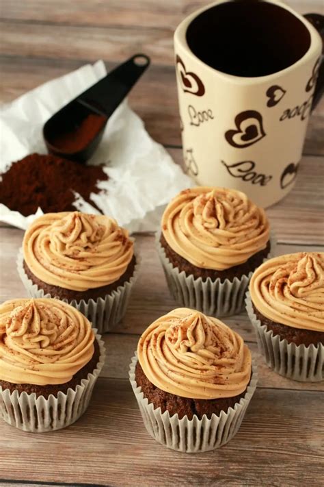 These Vegan Coffee Cupcakes Are Deliciously Coffee Flavored And Topped