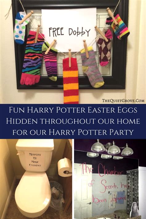 Harry Potter Easter Eggs hidden throughout our house for our Party ⋆ ...