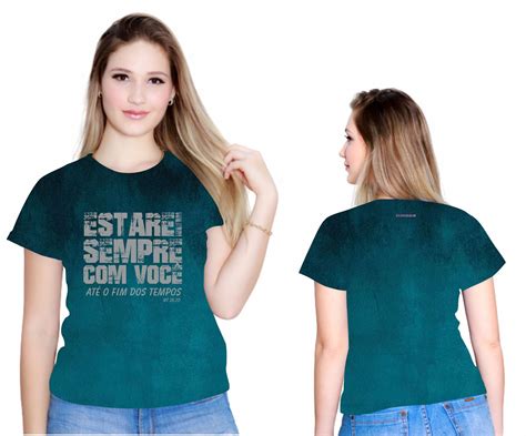 Blusa t shirt Religiosa Católica Mensagem de Fé BLT1646 Camiseta