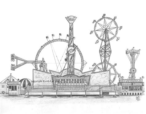 Typhoon Carnival Ride Pencil Drawing Flickr Photo Sharing