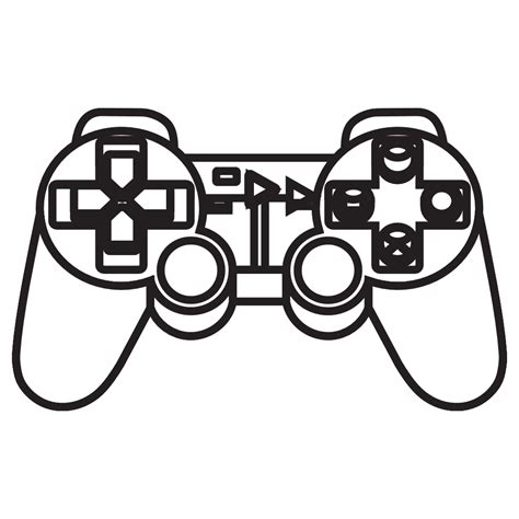 Playstation Controller Outline - ClipArt Best