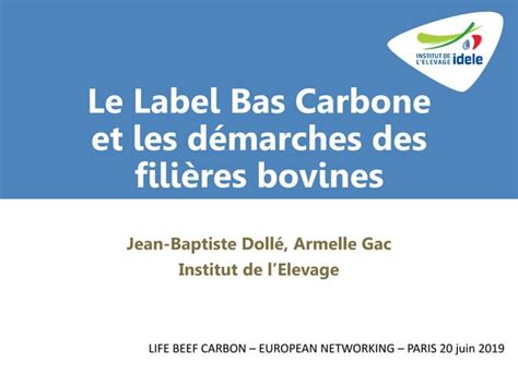 Valorisation Des R Ductions D Mission De Ges Le Label Bas Carbone