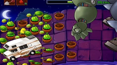 Pvzplants Vs Zombies Roof Level 10 Youtube