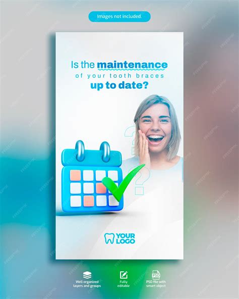 Premium PSD | A poster for a dental clinic that says about scheduling