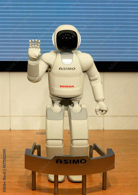 Honda Asimo Robot Show In Honda Welcome Plaza Aoyama In Tokyo March