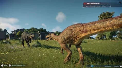 Jurassic World Evolution 2 Baryonyx Vs Yutyrannus Youtube