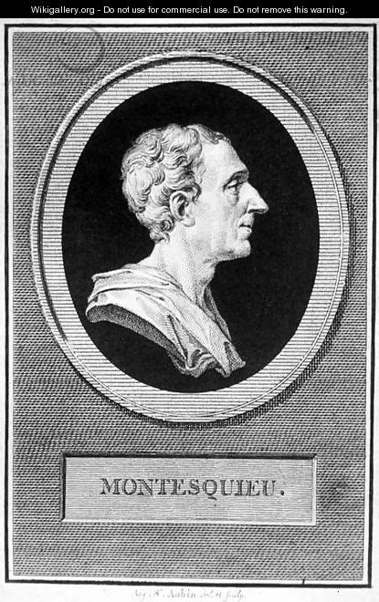 Charles Louis De Secondat Baron De Montesquieu Augustin De