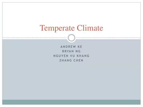 Ppt Temperate Climate Powerpoint Presentation Free Download Id3060699