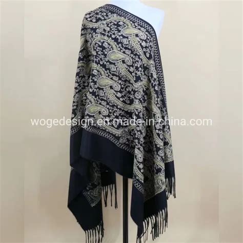 Woge Factory Bulk Produce Pakistan Feminine Echarpe Hand Embroidered