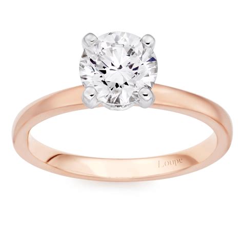 Loupe Confidante Solitaire Diamond Ring In Rose Gold Lou 0125459 Loupe