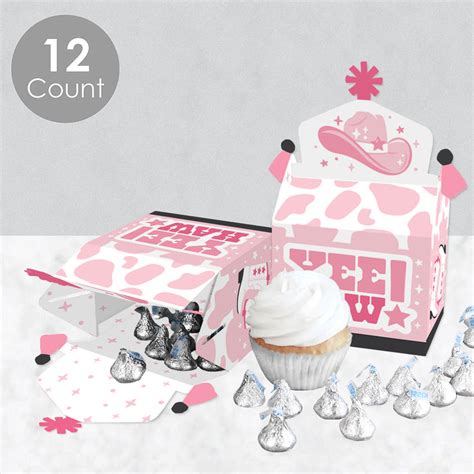 Rodeo Cowgirl Treat Box Party Favors Pink Western Party Goodie