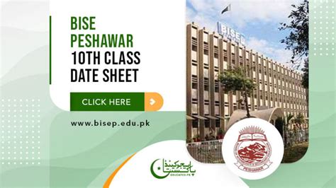 Bise Peshawar Board Th Class Date Sheet