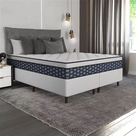 Cama Box Casal King Molas Ensacadas Individualmente Euro X