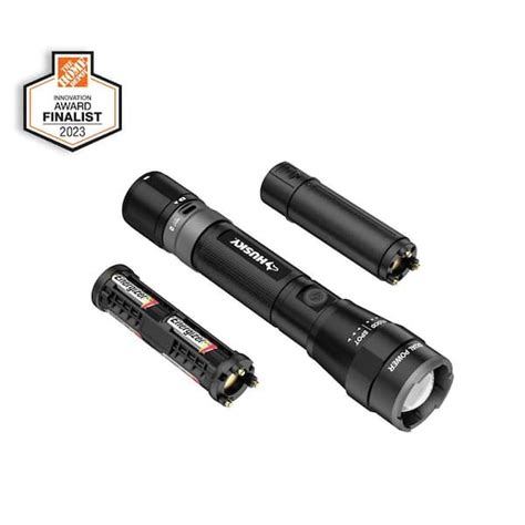 Reviews For Husky 2500 Lumens Dual Power LED Rechargeable Focusing