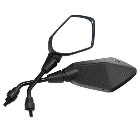 Universal Mm Motorcycle Mirrors Motorbike Retro Black Rearview