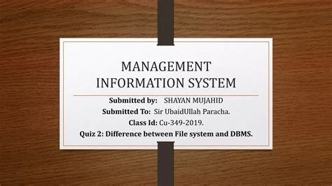 Difference Between File System And Dbms Pptx