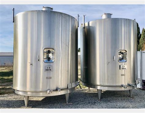 Stainless Steel Tank 304L Flat Bottom PIERRE GUERIN 220 HL