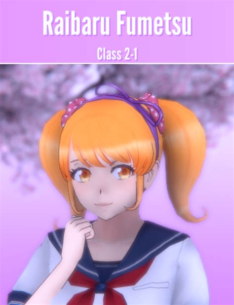 Raibaru Fumetsu In Yandere Simulator Yandere Fan Art