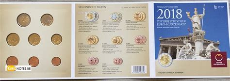 Austria Euro Set Bu Fdc From Cent To Euro Commemorative