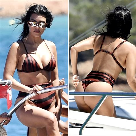 Kourtney Kardashian Shows Bikini Body At 40 On Yacht In Italy Us Weekly