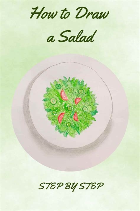 How To Draw A Salad Step By Step Basicdraw